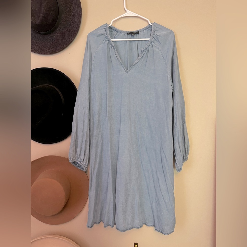 EUC banana republic denim shirt dress • size M